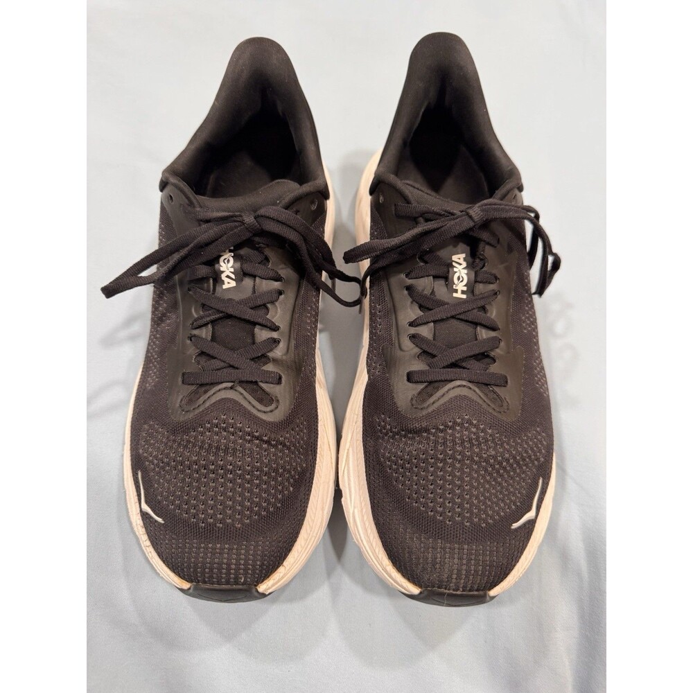 HOKA ONE ONE Arahi 7 Black White Lace Up Low Top Running Sneaker Men